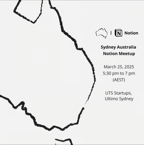 Sydney's First Notion Community Meetup: Connect, Learn & Grow with Fellow Enthusiasts